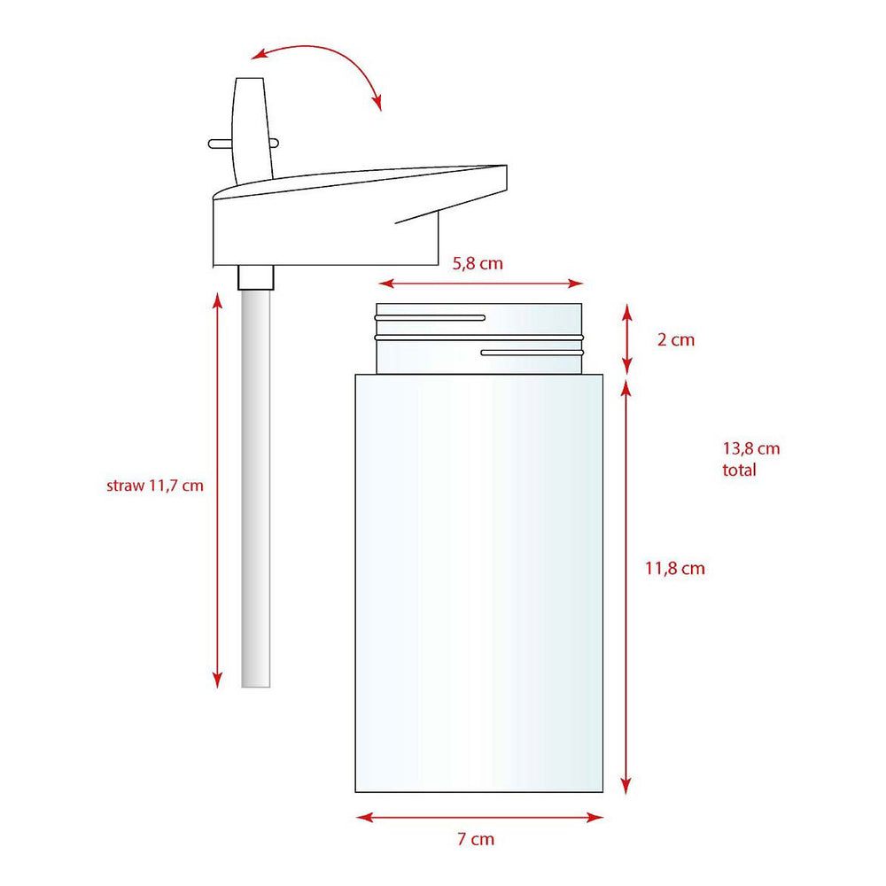 Vadobag woezel pip drink up drinkfles, 450ml