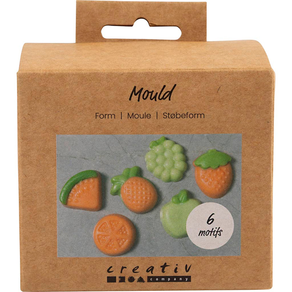 Creativ company mallen, fruit, h: 1,8 cm, l: 4,5-6 cm, 6 stuk 1 doos