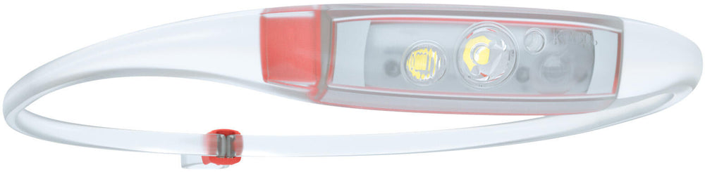Knog hoofdlamp quokka run headlight quokka run transparent coral