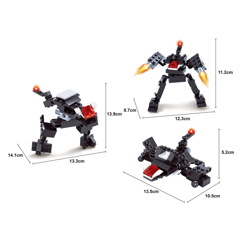 Titans robot bouwblokjes bouwset 3-in-1