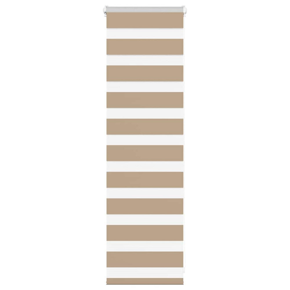 Vidaxl zebra blind 45x100 cm stofbreedte 40,9 cm polyester zandbruin