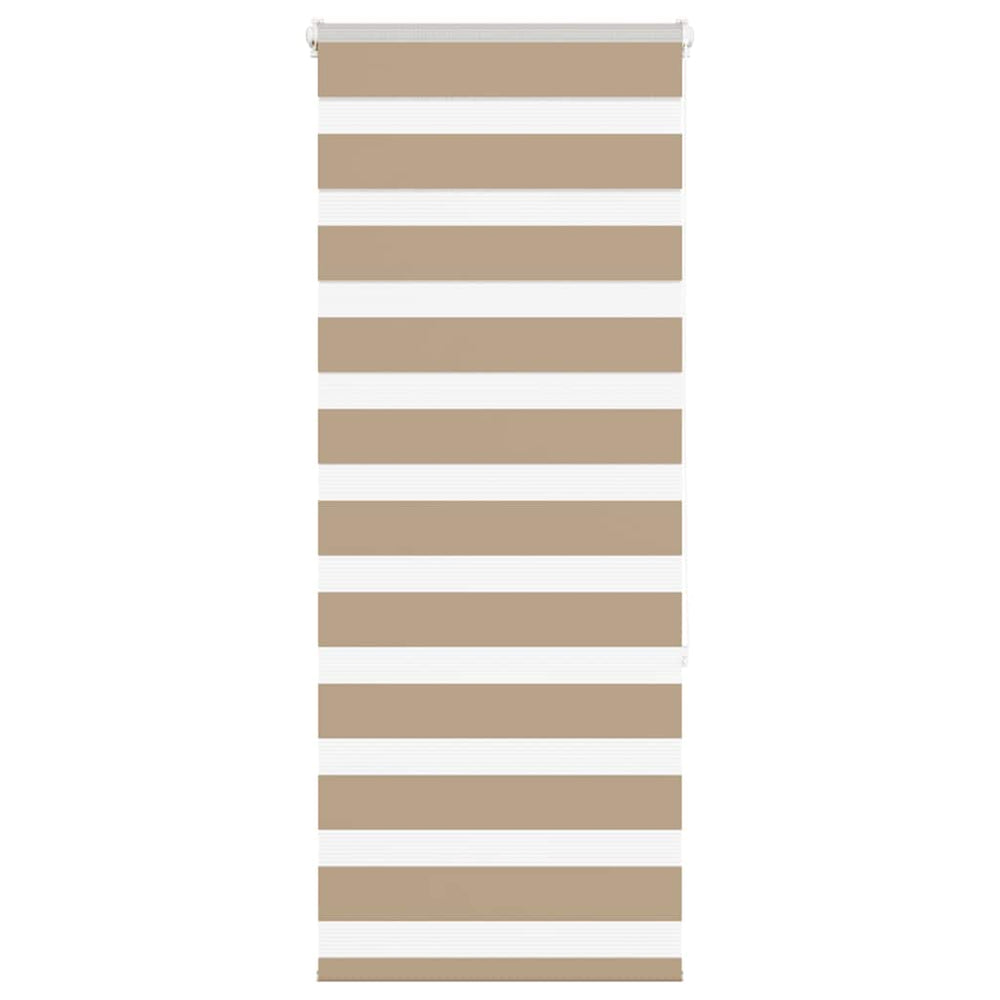 Vidaxl zebra blind zandbruin 65x150 cm stofbreedte 60,9 cm polyester
