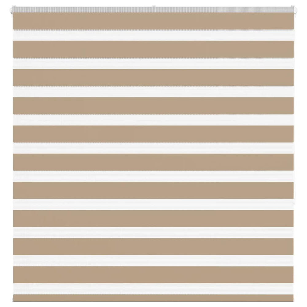 Vidaxl zebra blind 145x150 cm stofbreedte 140,9 cm polyester zandbruin