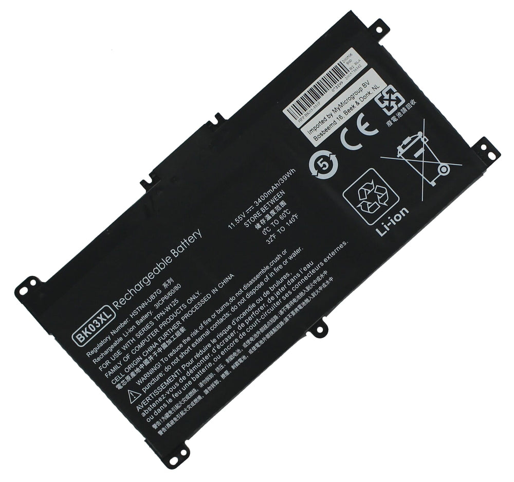 Replacement parts laptop accu 3400 mah
