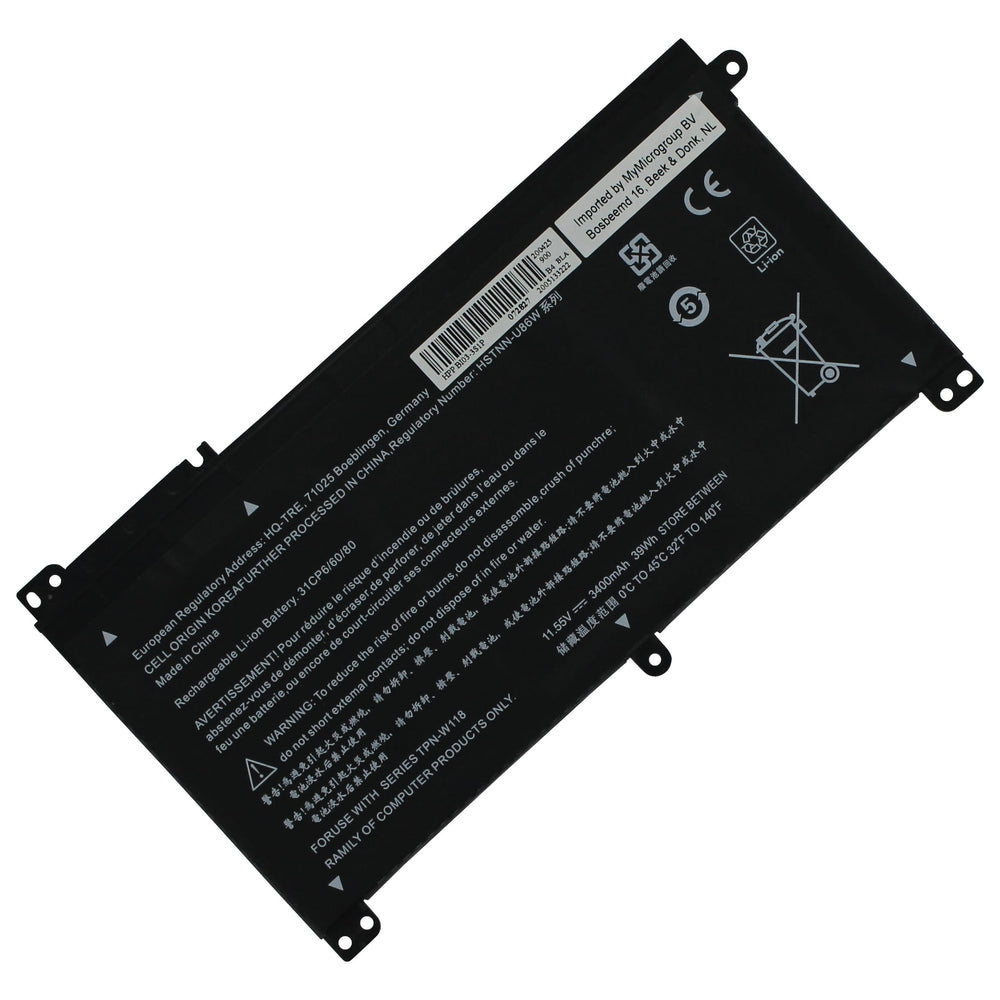 Hp laptop accu 3400mah
