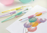 Faber castell fc-481620 penselenset soft touch 4 stuks pastel kleuren