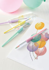 Faber castell fc-481620 penselenset soft touch 4 stuks pastel kleuren