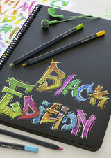 Faber castell fc-116412 kleurpotloden black edition in etui 12 stuks
