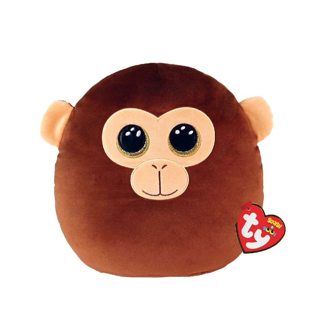 Ty Beanie Ty Squish a Boo Dunston Bruine Aap, 20cm