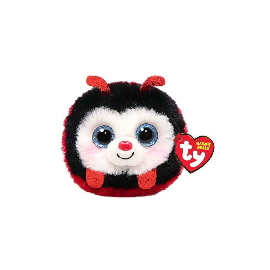 Ty beanie balls knuffel lieveheersbeestje izzy 10 cm