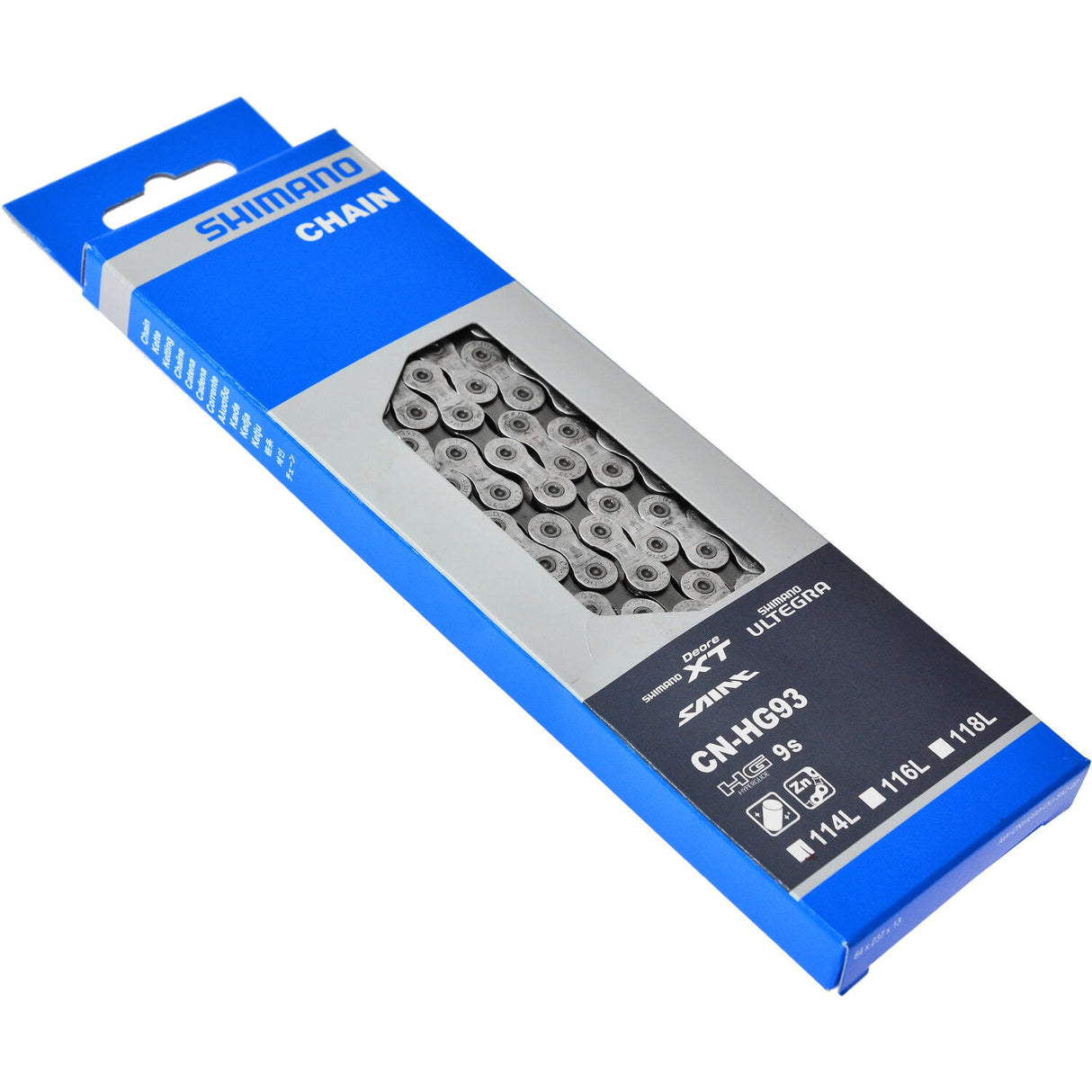 Shimano HG93 9v Ketting 114 schakels - Zilver