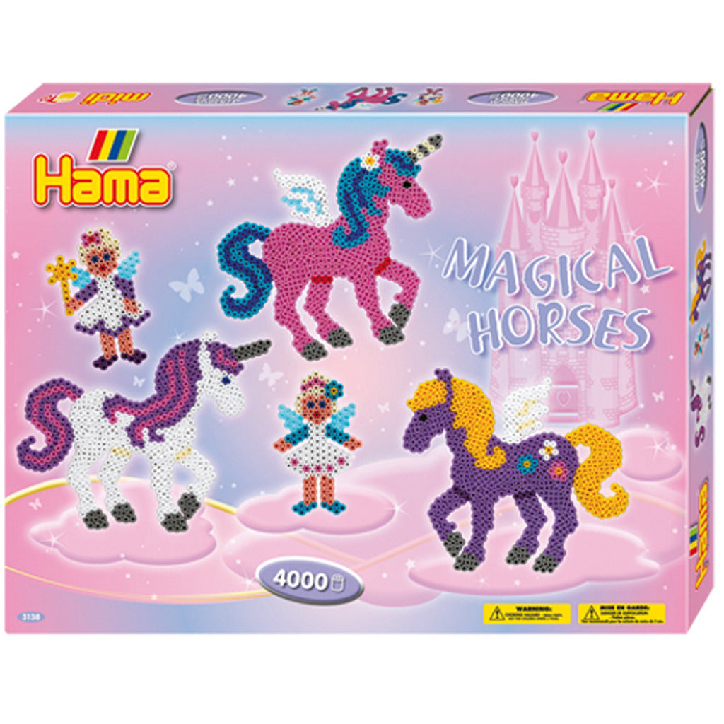 Hama strijkkralenset - magical horses, 4000st.