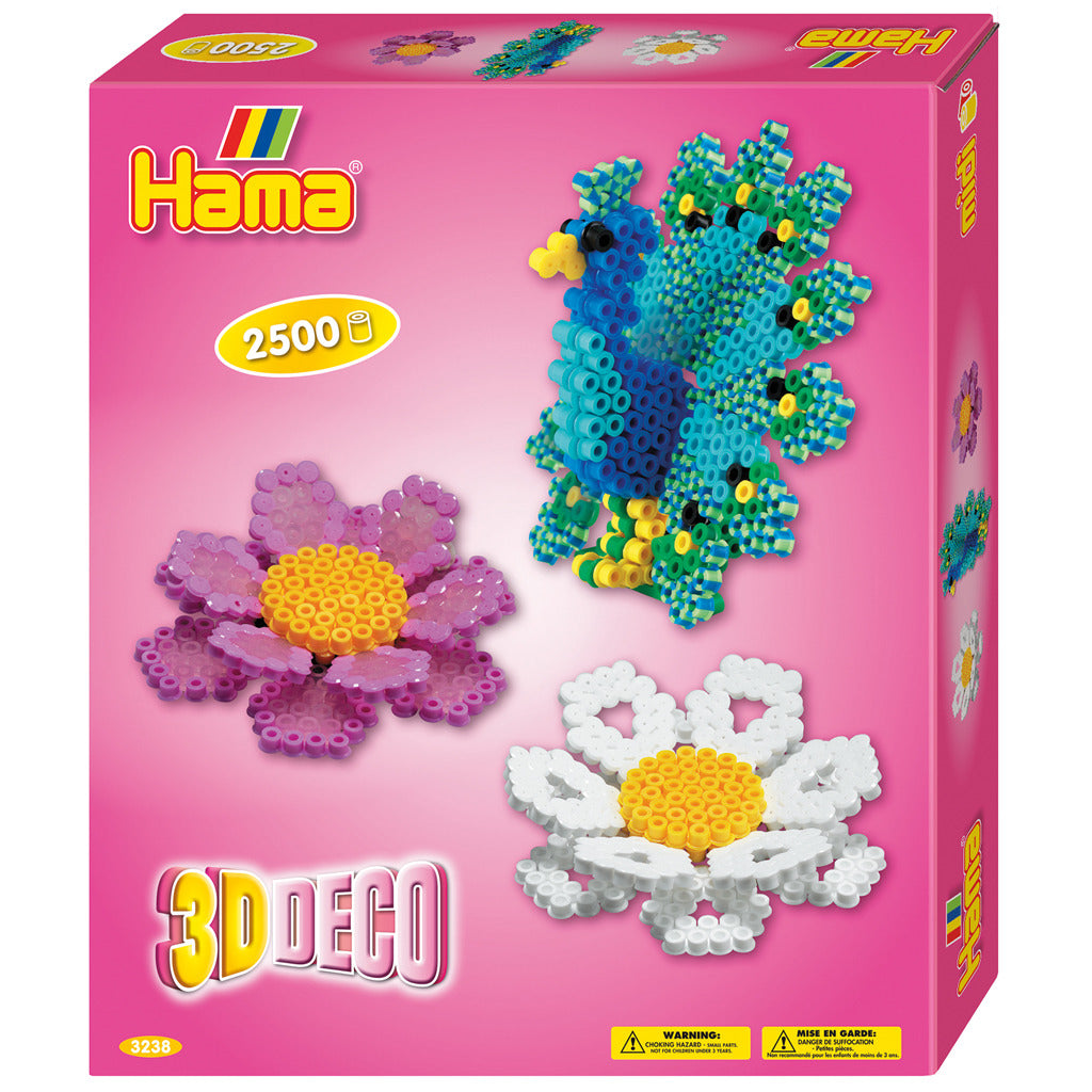 Hama strijkkralen 3d deco 2500 stuks