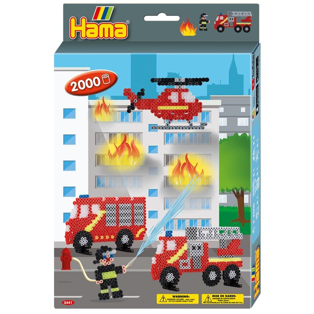 Hama strijkkralen brandweer 2000 stuks multicolor