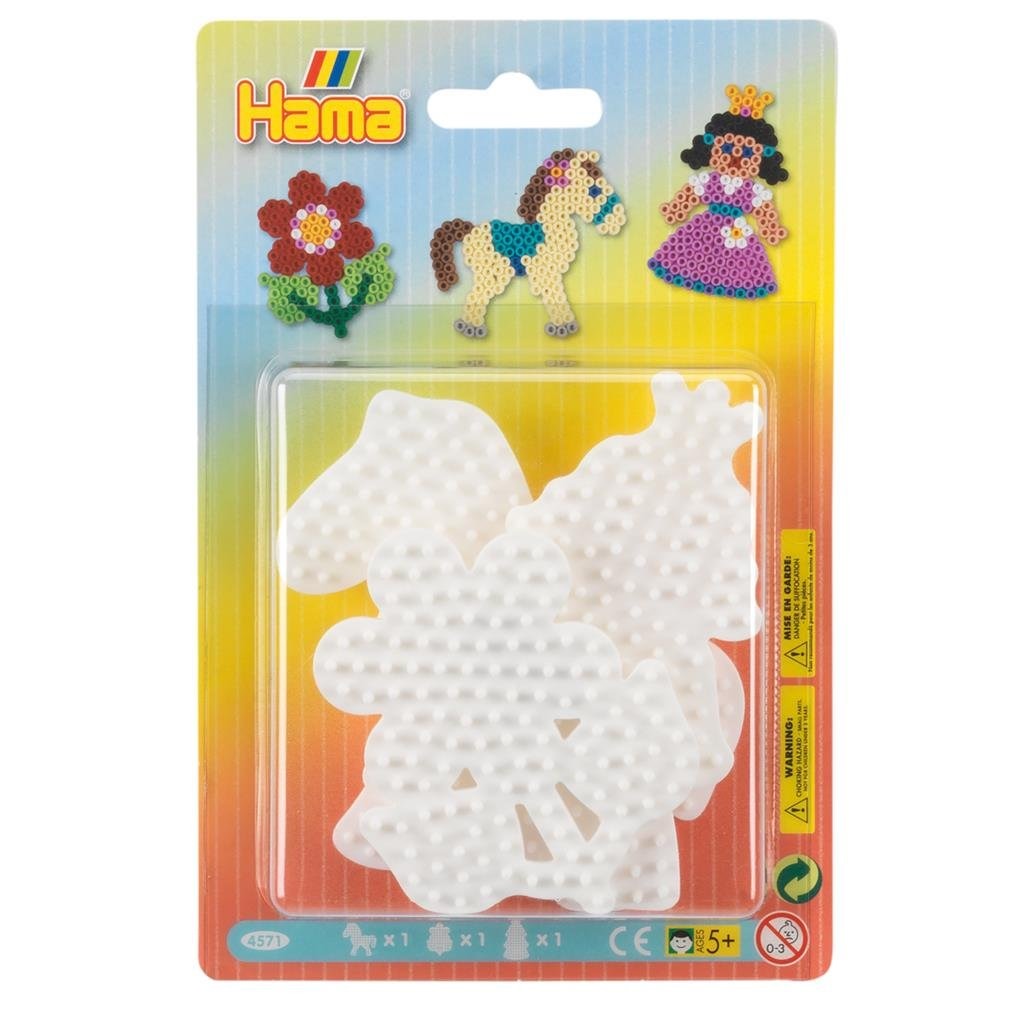 Hama strijkkralenbordjes - pony, bloem, prinses