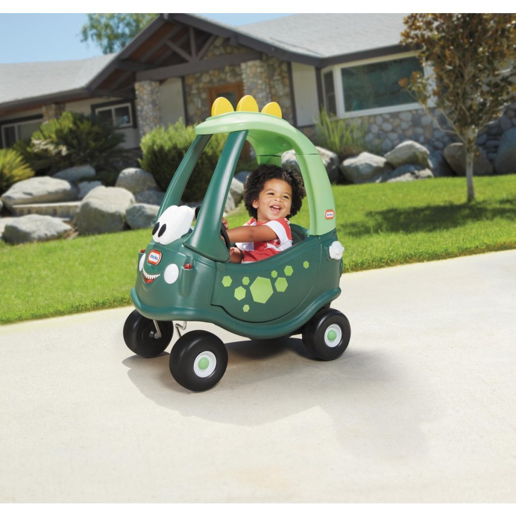 Little tikes cozy coupe loopauto dino 72x44x92 cm groen