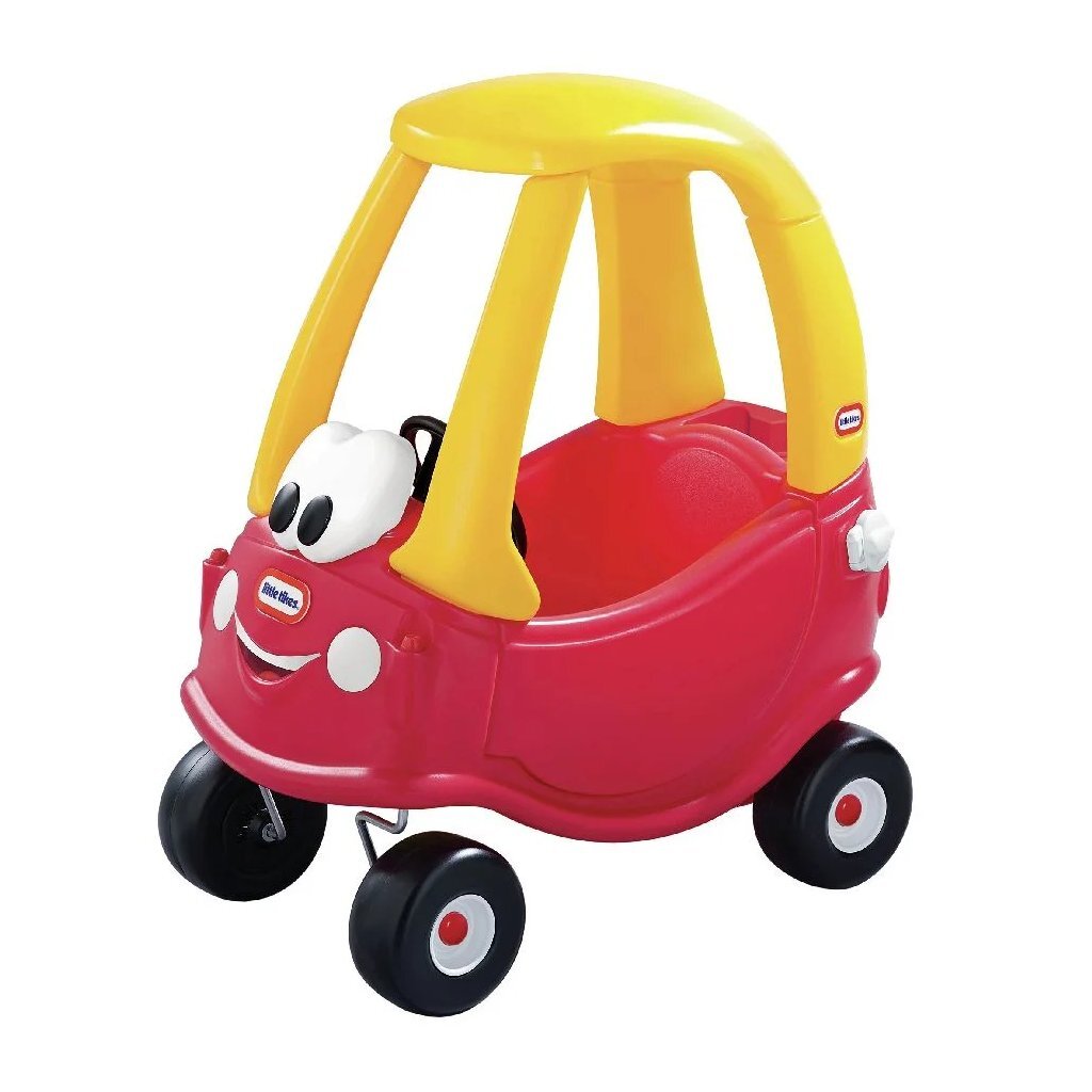 Little tikes cozy coupe loopauto 44x72x84 cm geel rood