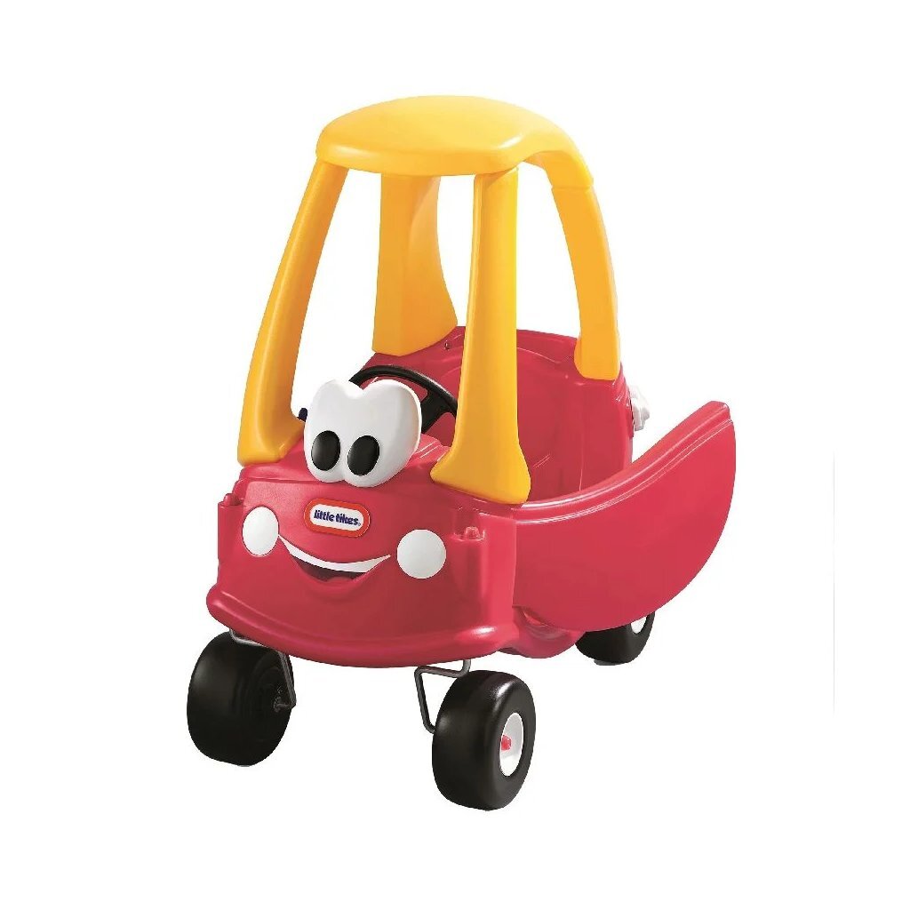 Little tikes cozy coupe loopauto 44x72x84 cm geel rood