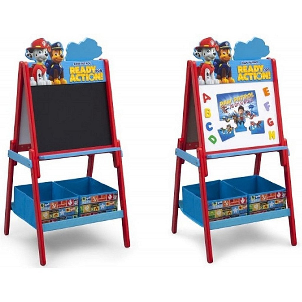 Paw patrol te87578pw houten dubbelzijdig krijtbord whiteboard