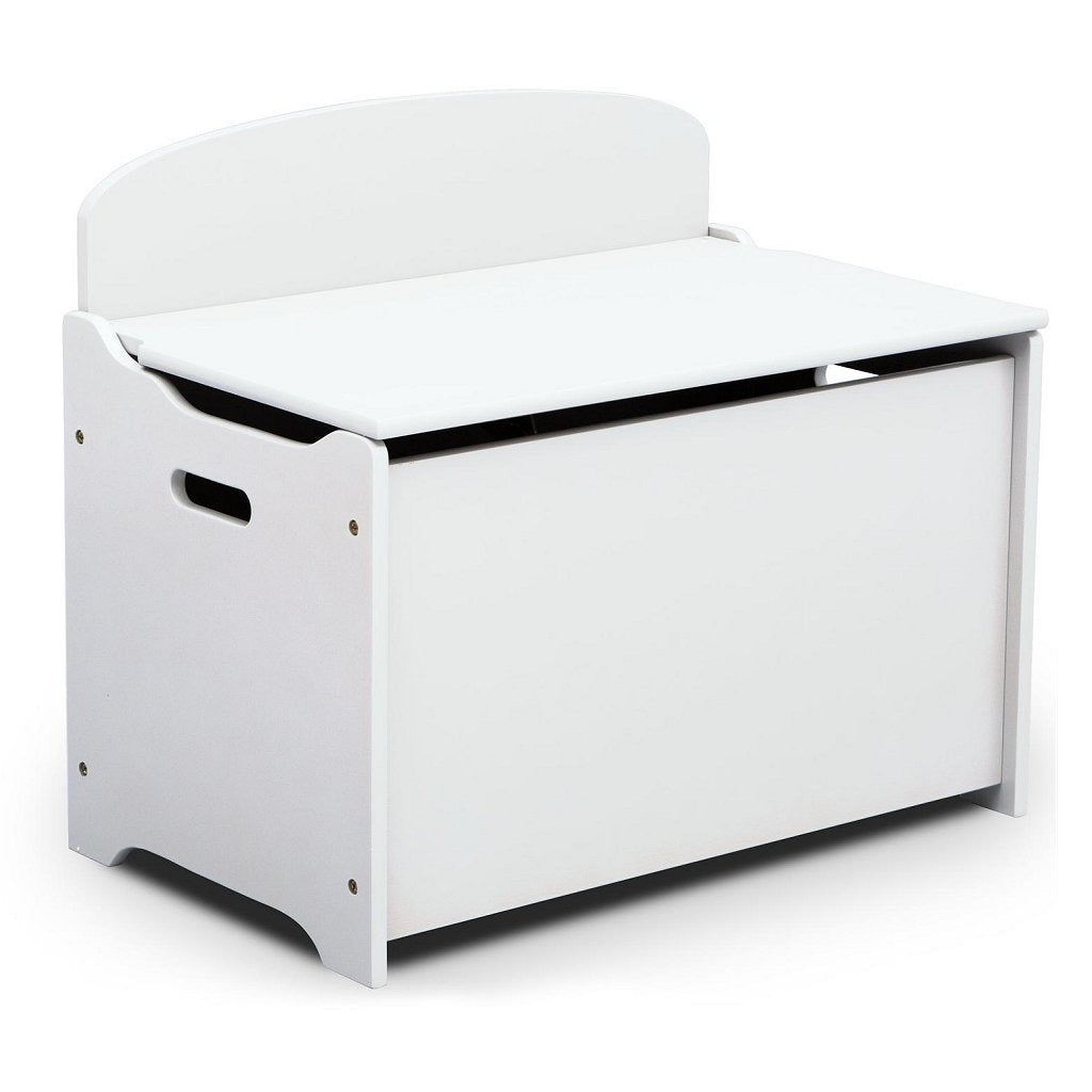 Delta children tb83460gn-130 houten opbergkist met rugleuning wit