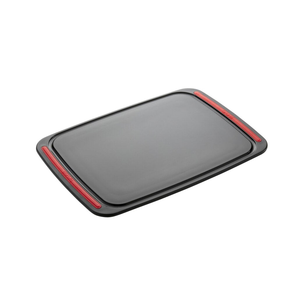 Brund easy cut snijplank 41x30x0.8 cm zwart rood