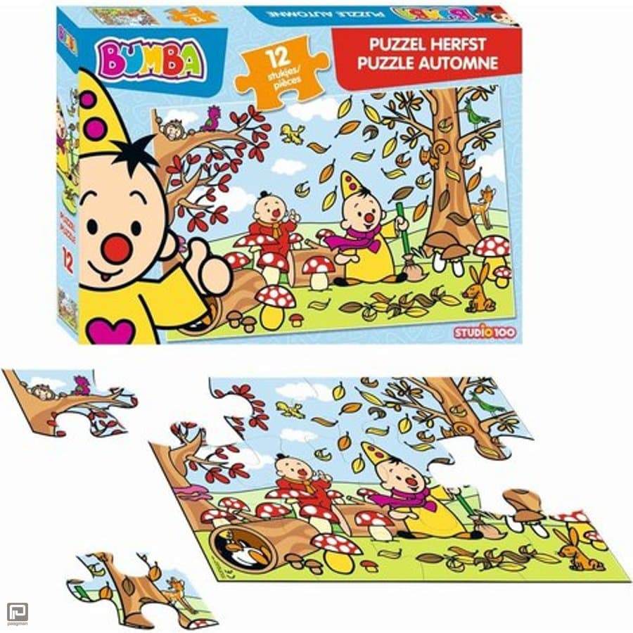 Studio 100 bumba puzzel - herfst - 12 stukjes
