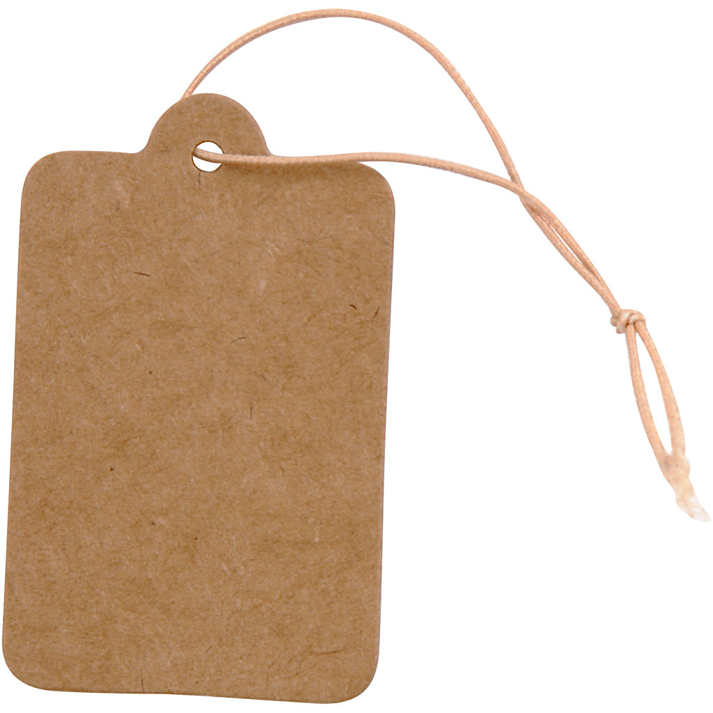 Creativ company labels, afm 25x40 mm, lichtbruin, 100 stuk 1 doos
