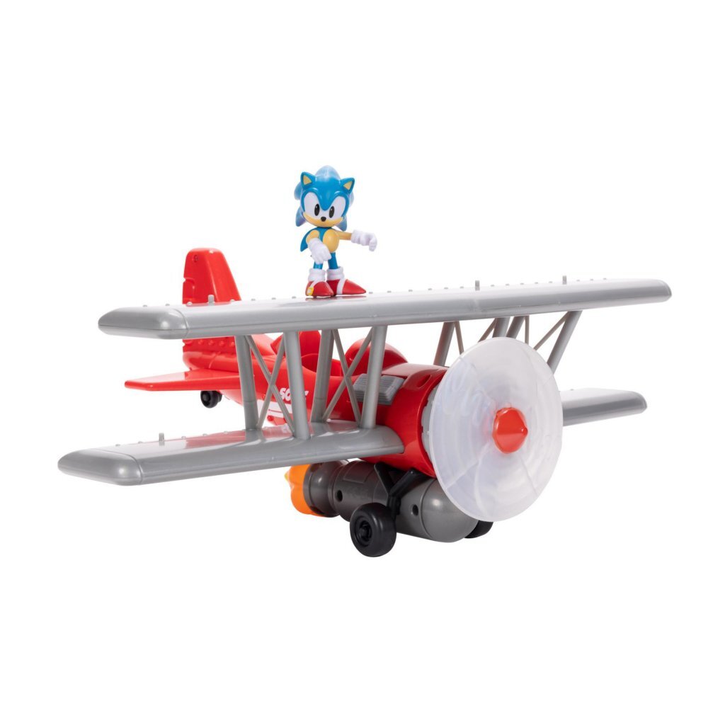 Overige merken sonic tornado biplane inclusief 6,5 cm figuur