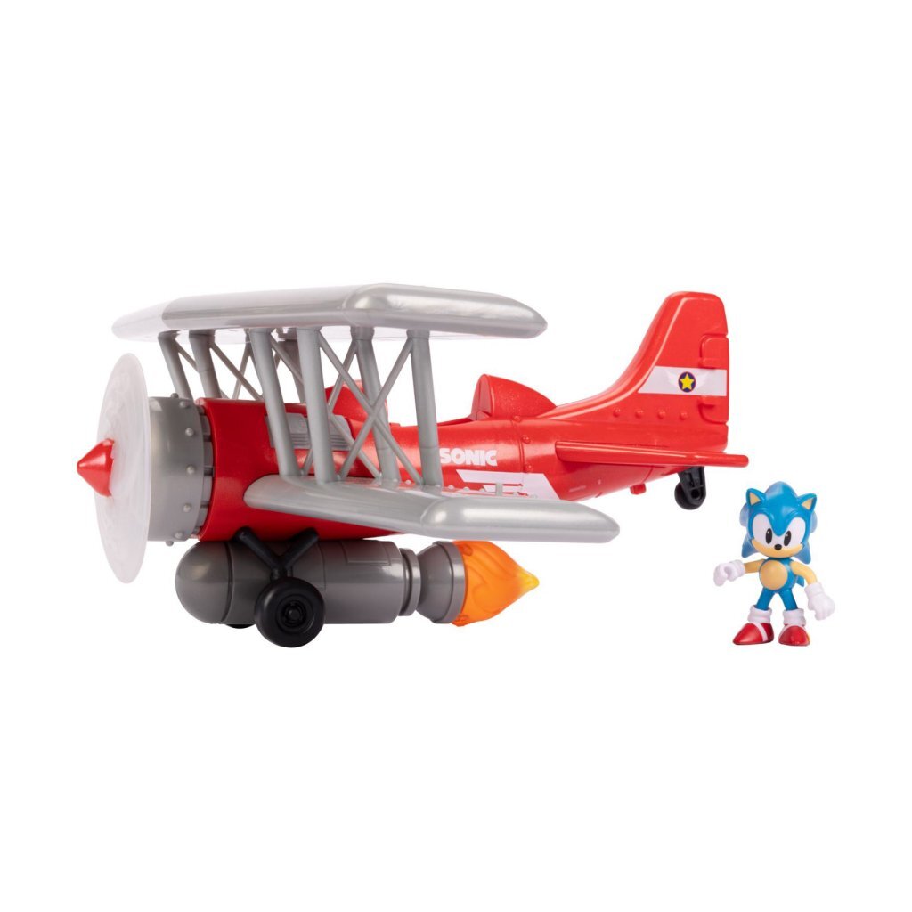 Overige merken sonic tornado biplane inclusief 6,5 cm figuur