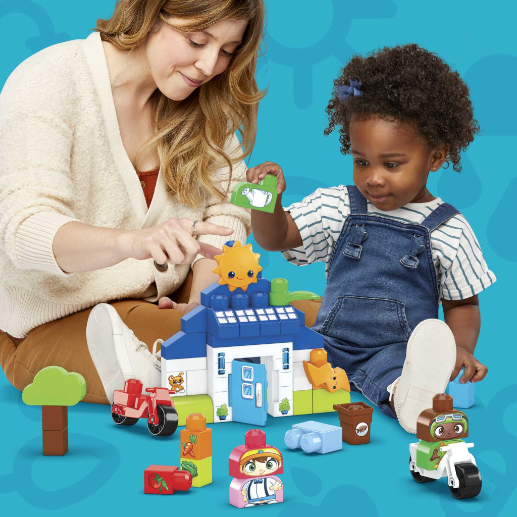Mega bloks green town build en learn eco house
