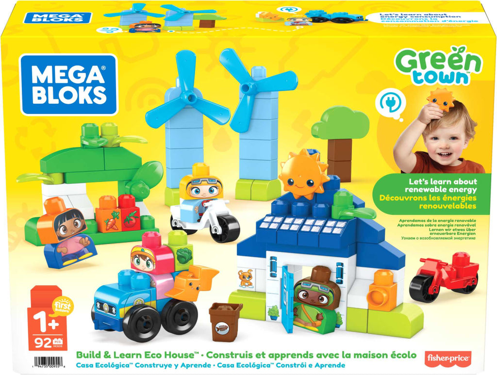 Mega bloks green town build en learn eco house