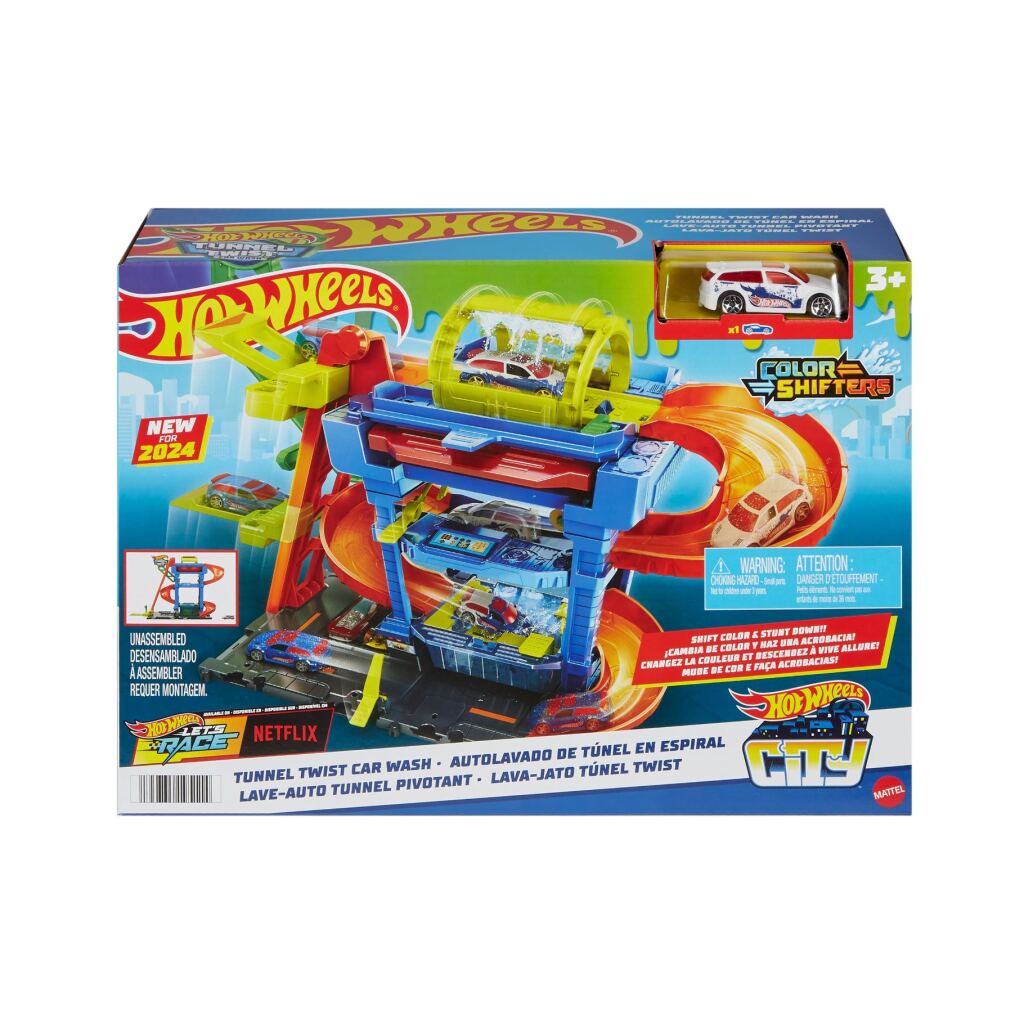 Mattel hot wheels city tunnel twist car wash