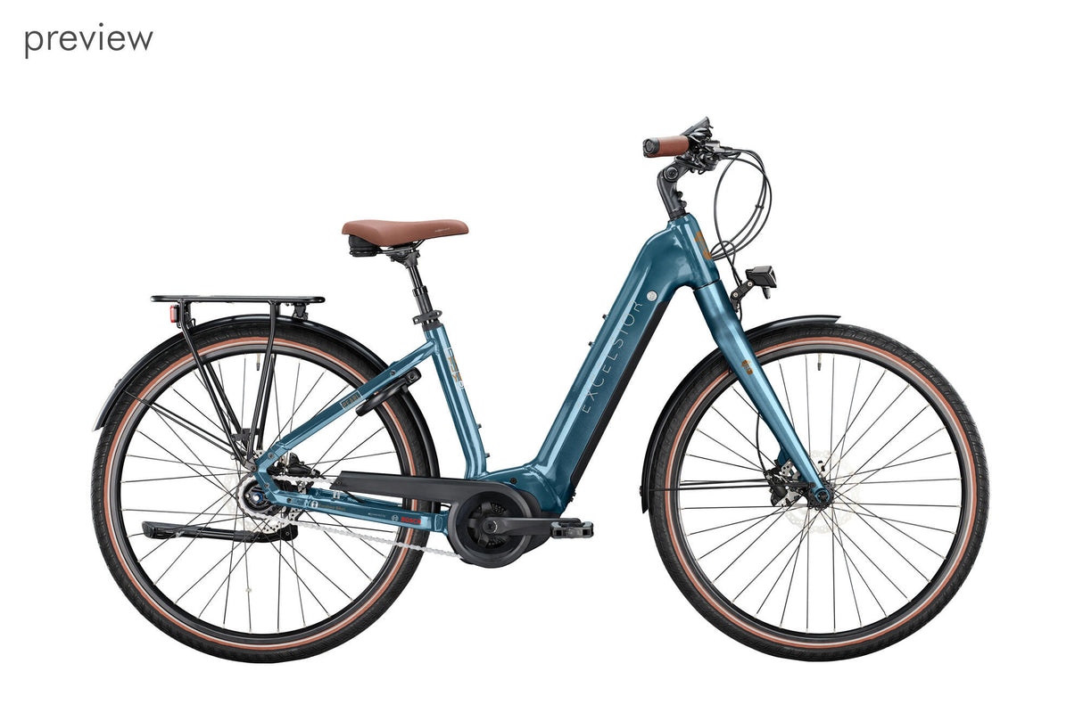 Excelsior elektrische stadsfiets pearl luxury (#1) ebike excels.pearl luxury 28 46 wave 5sp grey blue