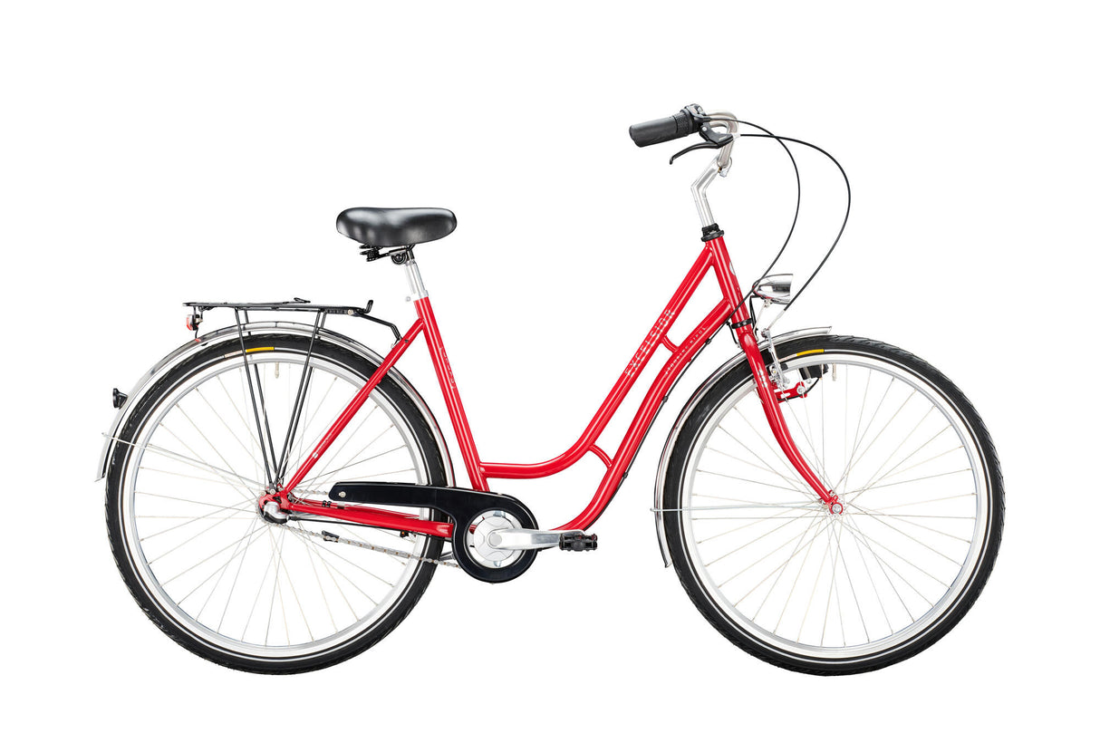 Excelsior stadsfiets touring niro mod. 24 bike touring niro 28 55 tour 3sp red met.