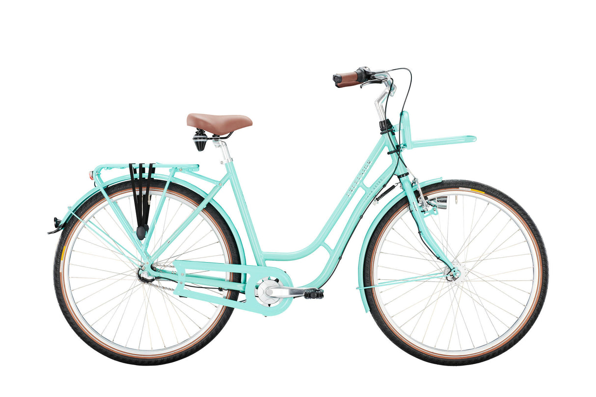 Excelsior stadsfiets swan-retro ft alu mod. 24 bike excel.swan-retro ft alu 28 53 tour 3sp green