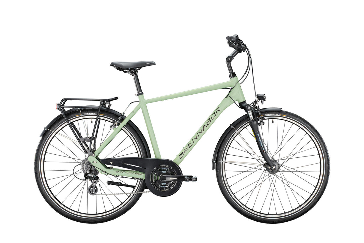 Brennabor trekkingfiets t-40 mod. 24 bike brennab.t-40 28 60 diam.24sp green black