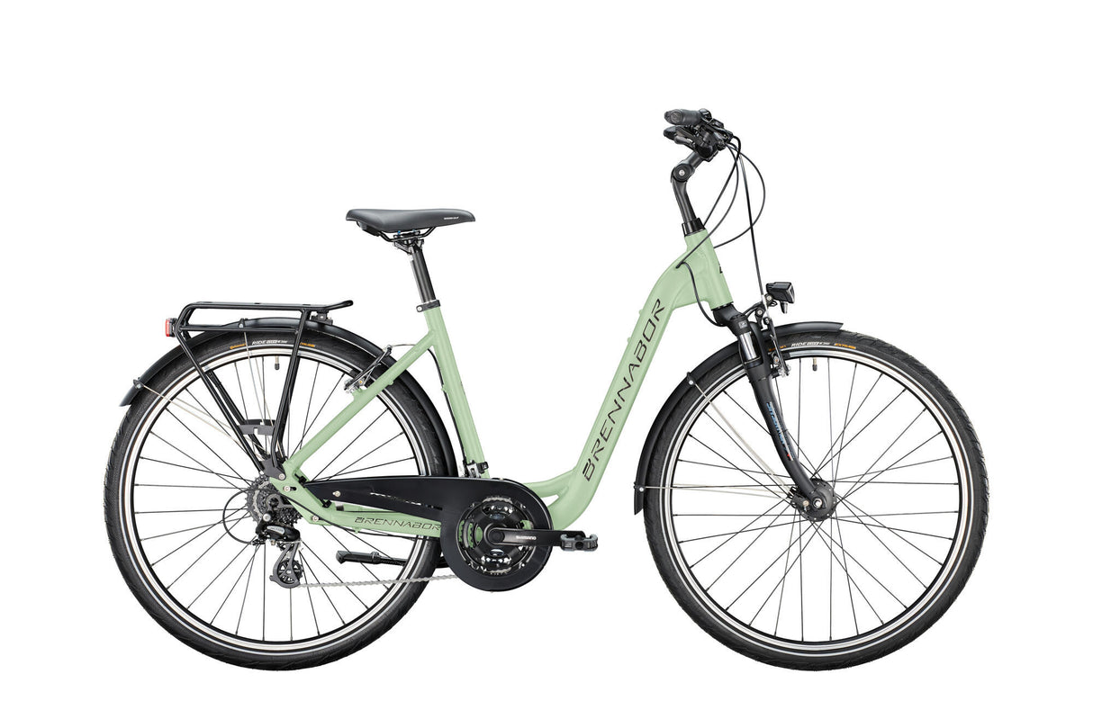 Brennabor trekkingfiets t-40 mod. 24 bike brennab.t-40 28 45 wave 24sp green black