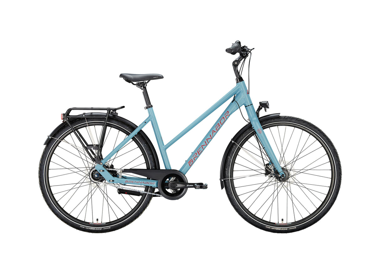 Brennabor trekkingfiets t-48 mod. 24 bike trekking t-48 28 55 trap. 8sp. blue burgundy
