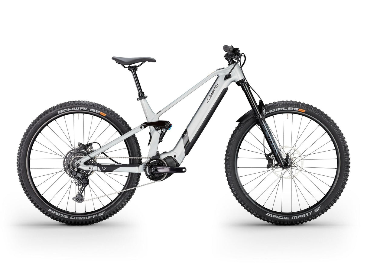 Conway elektrische mtb full-suspension ewme 2.0 (#1) ebike conw. ewme 2.0 se 29 44 10sp full sus. sil.