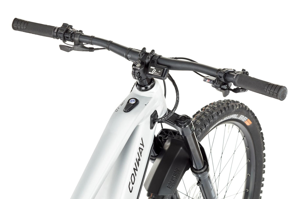 Conway elektrische mtb full-suspension ewme 2.0 (#1) ebike conw. ewme 2.0 se 29 44 10sp full sus. sil.