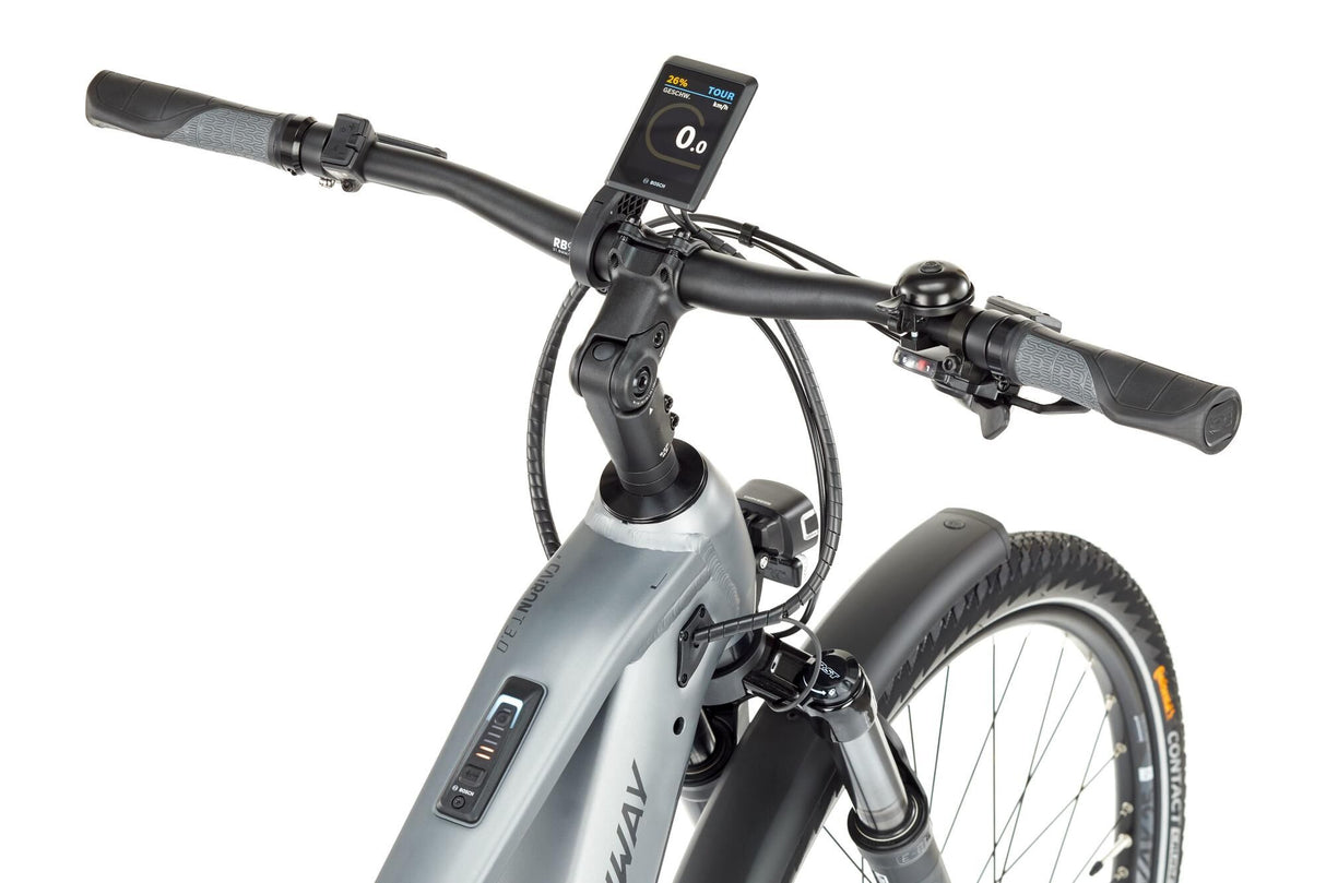 Conway elektrische trekkingfiets cairon t 3.0 750 se (#1) ebike conw. cairon t 3.0 750 se 28 49 9sp sil. bl.
