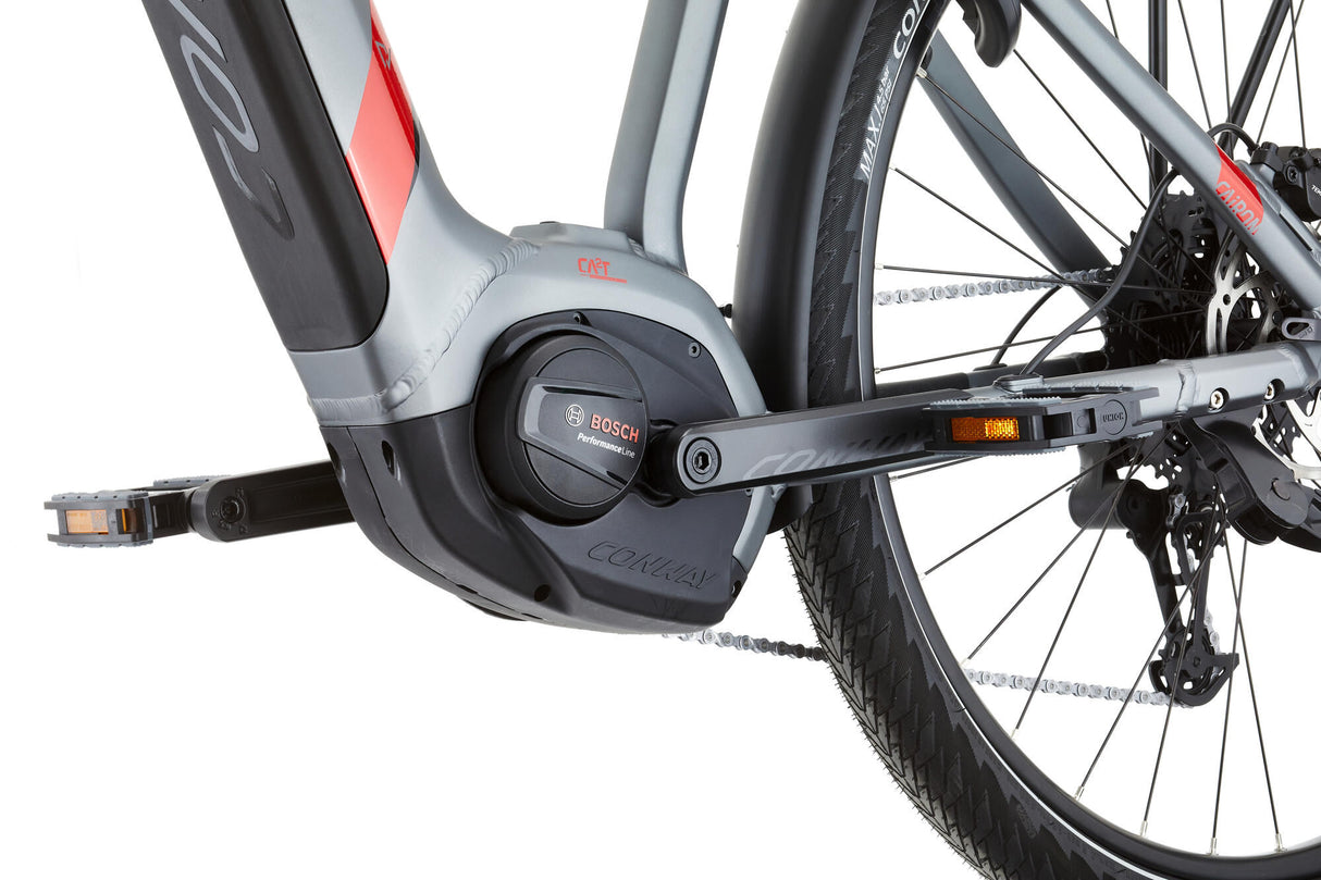 Conway elektrische trekkingfiets cairon t 2.0 625 mod. 23 ebike cairon t 2.0 625 625 28 46 trap. grey red