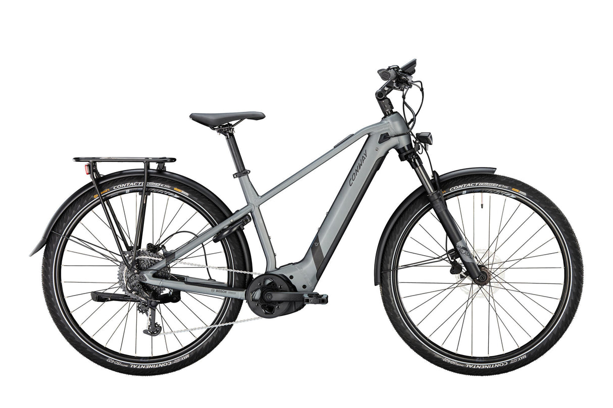 Conway elektrische trekkingfiets cairon t 3.0 750 mod. 24 ebike con.cairon t3.0 750 28 41 diam.9sp grey black