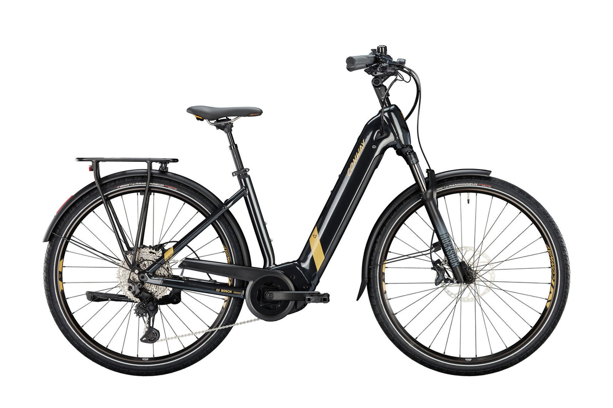 Conway elektrische trekkingfiets cairon t 6.0 mod. 24 ebike conw.cairon t 6.0 28 46 wave 11sp bl. gold