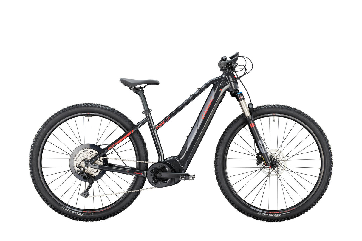 Conway elektrische mtb hardtail cairon s 5.0 mod. 24 ebike conw.cairon s 5.0 29 45 trap. 9sp black red