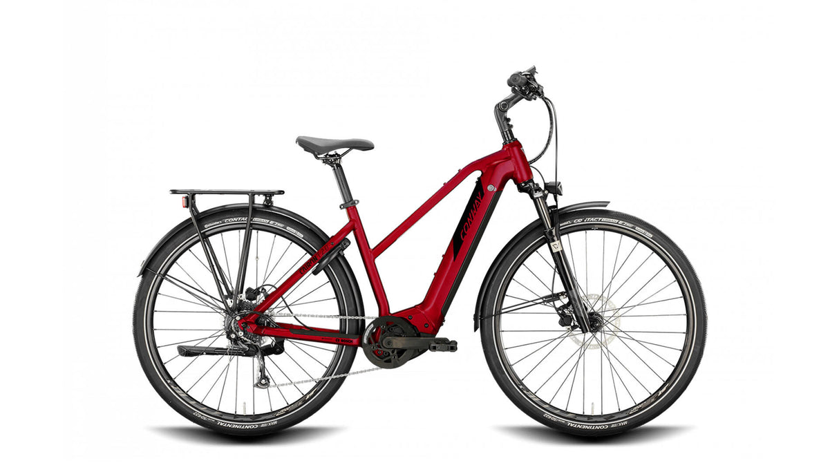 Conway elektrische trekkingfiets cairon t 2.0 625 mod. 22 ebike conw. cairon t 2.0 625 28 46 trap.9sp red bl