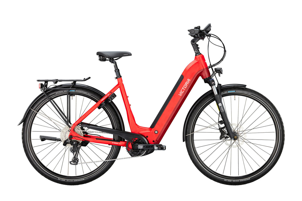 Victoria elektrische trekkingfiets "tresalo 14" (#1) ebike vict. tresalo 14 28/52 10sp wave fuego red