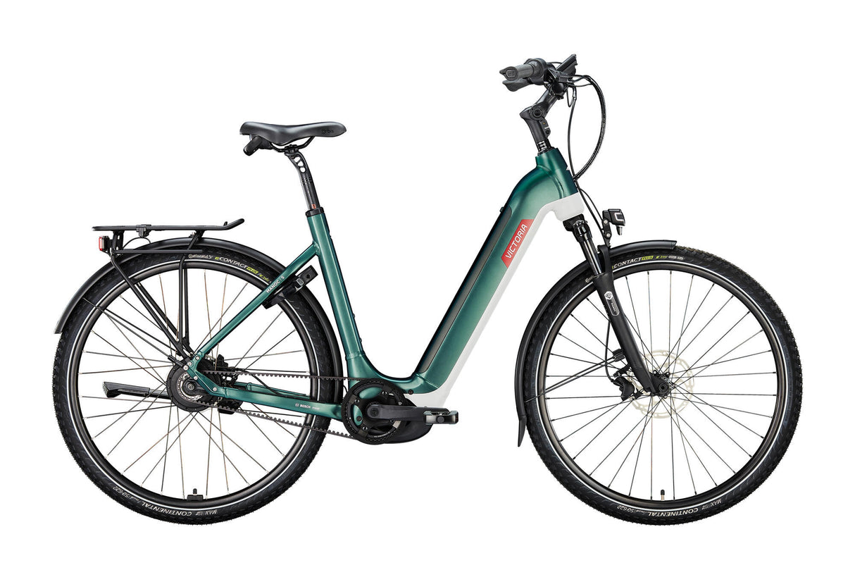 Victoria elektrische trekkingfiets "manoc 5" (#1) ebike vict. manoc 5 28/58 env. wave green