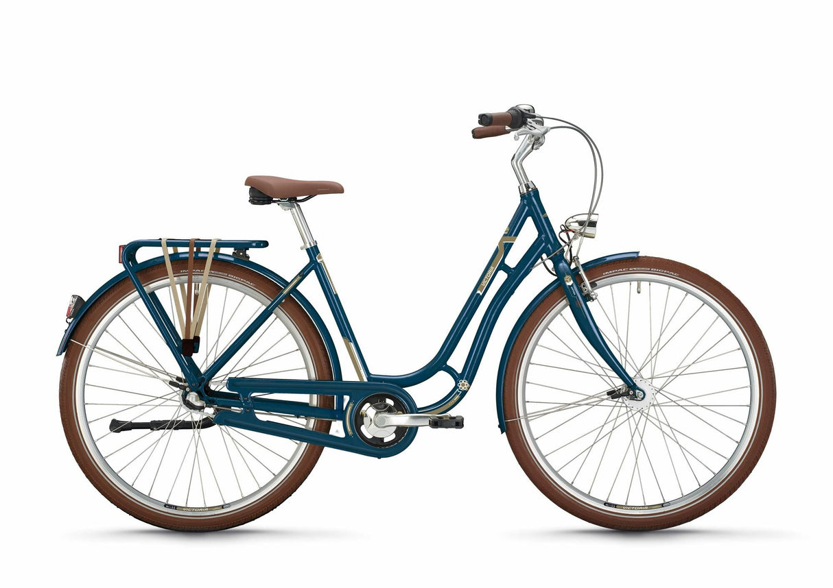 Victoria stadsfiets antiek 1 mod. 24 fiets vict.antiqa 1 28 50 nost.3sp azurro blauw