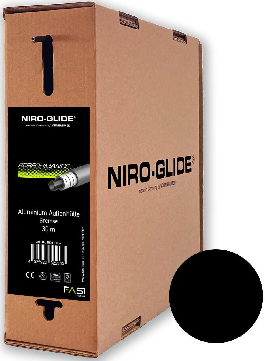 Niro-glide rembuitenkabel performance outer casing perform. 30m bl. anthr.